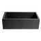 Alfi Brand 33" Black Matte Reversible Smooth/Fluted Sgl Bowl Fireclay Farm Sink AB3318HS-BM - alternate 3